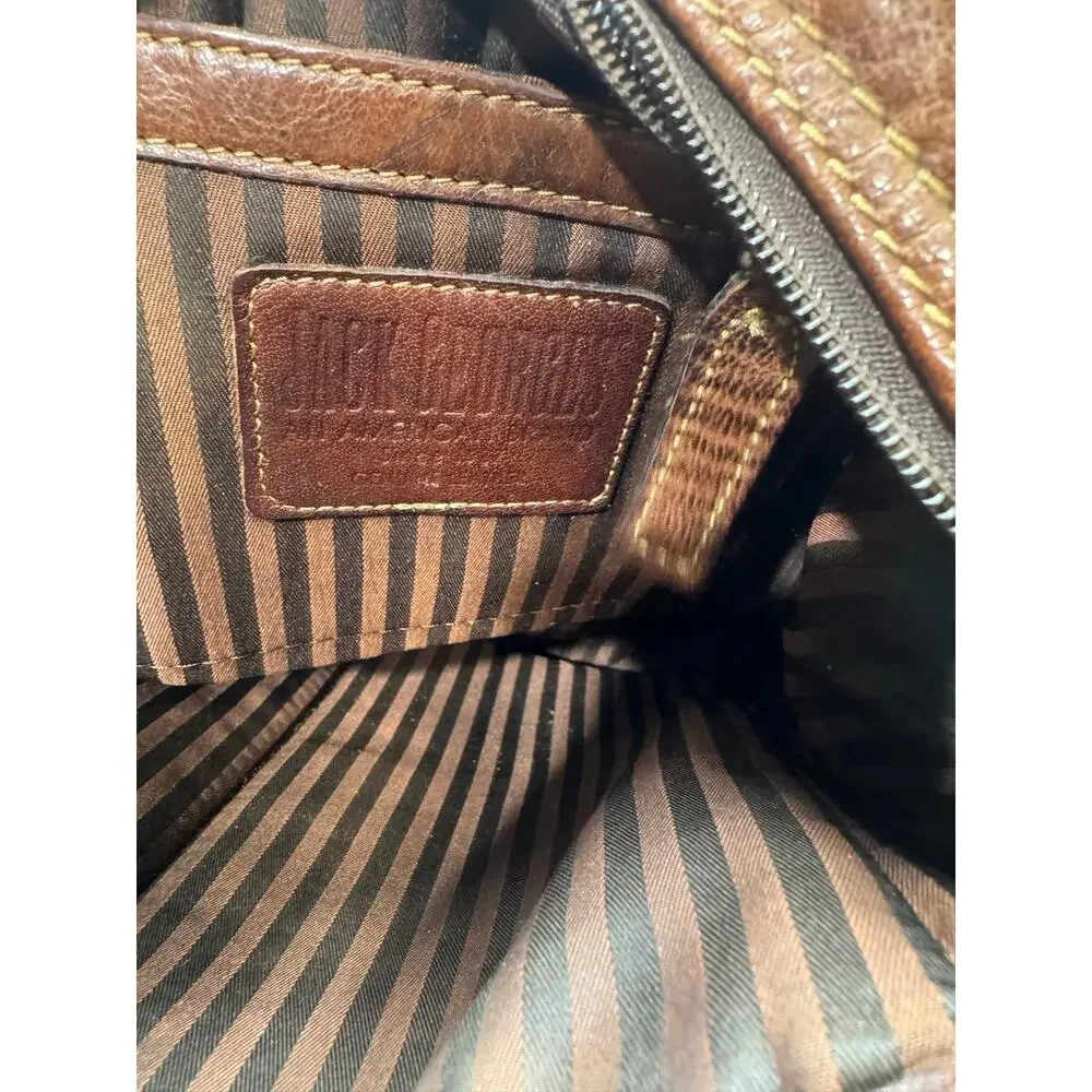Vintage Jack George's leather messenger bag